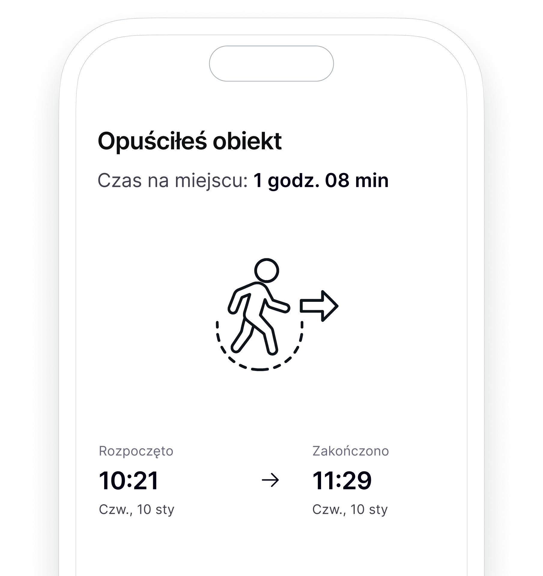 Podgląd: Automatyczne wymeldowanie przy wyjściu