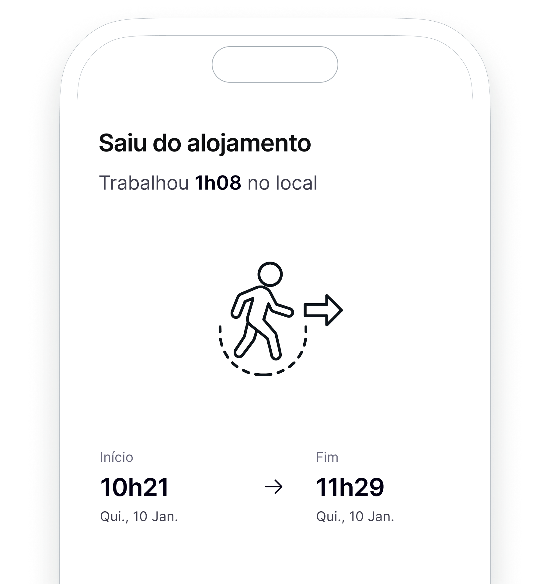 Pré-visualização de Check-out automático quando saem